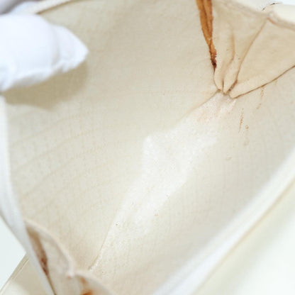 Gucci Vintage Bamboo Backpack Nylon and Patent Leather, WHITE, NYLON, Backpack