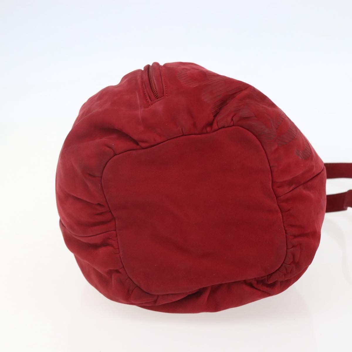 Loewe Anagram Shoulder Bag Suede, RED, SUEDE, Shoulder bag