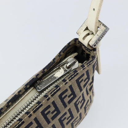 Fendi Pochette Shoulder Bag Zucchino Canvas, NAVY, CANVAS, Clutche & pouche