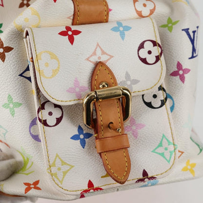 Louis Vuitton Petit Noe Handbag Monogram Multicolor, WHITE, CANVAS, Handbag