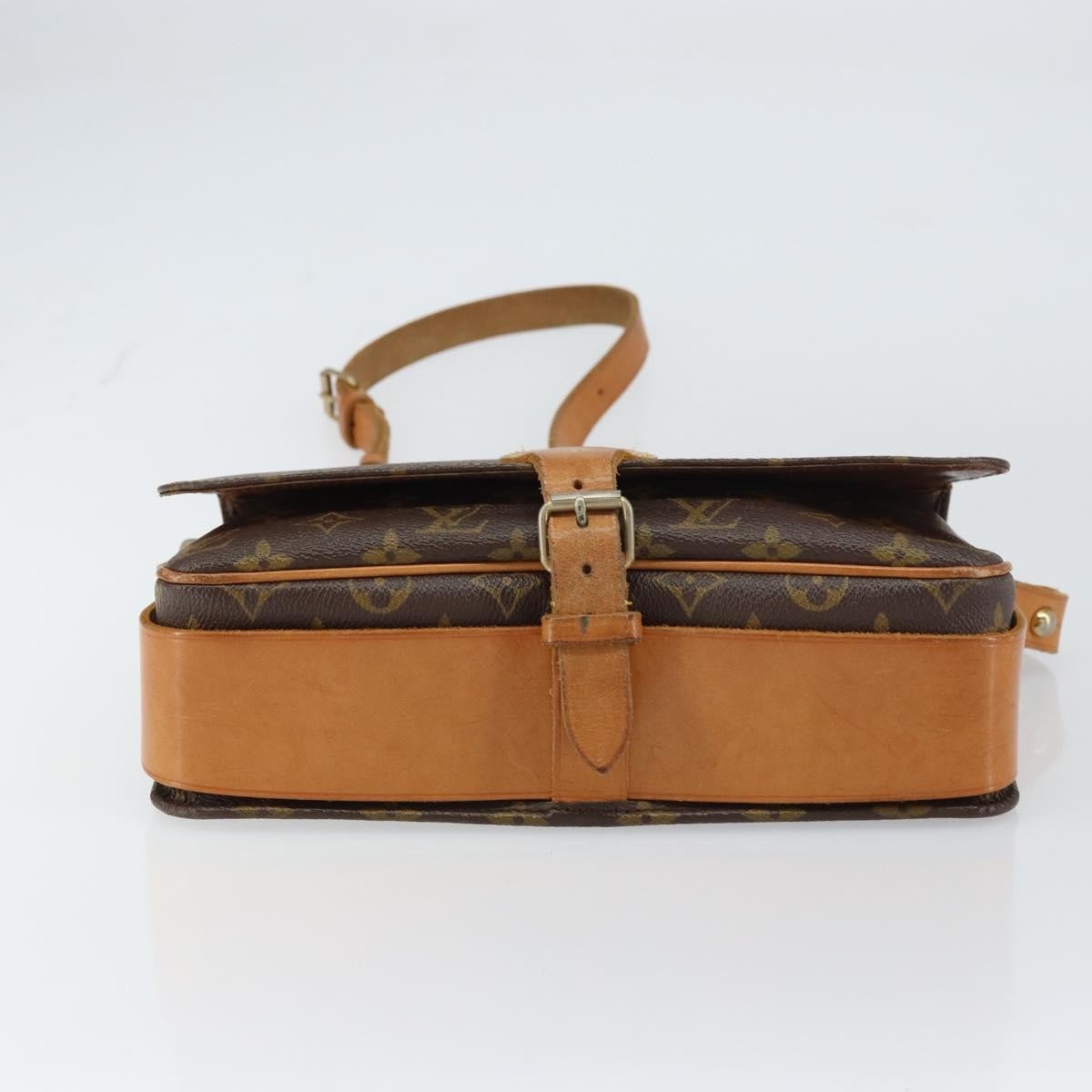 Louis Vuitton Cartouchiere Handbag Monogram Canvas, BROWN, CANVAS, Shoulder bag