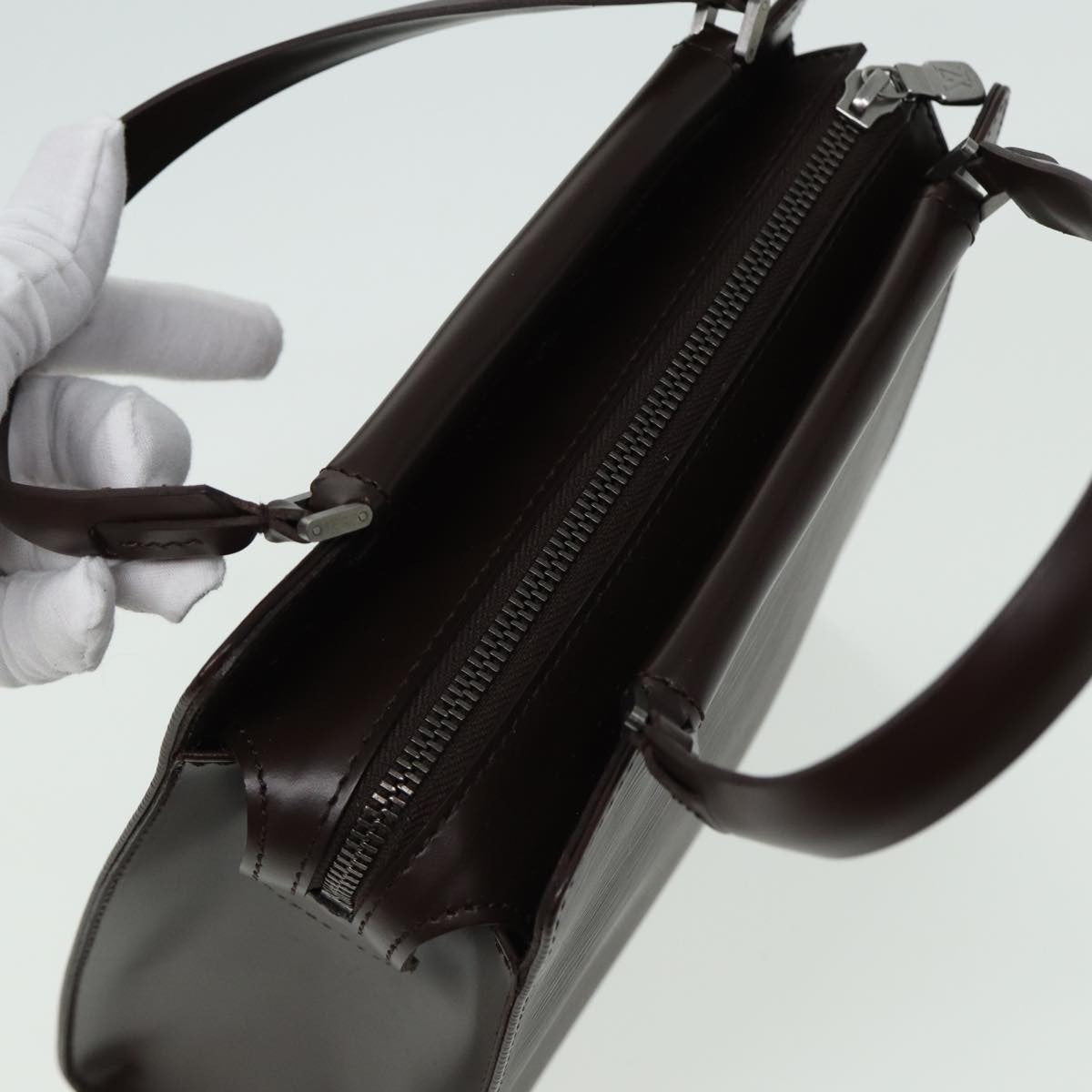 Louis Vuitton Figari Handbag Epi Leather, BROWN, LEATHER, Handbag