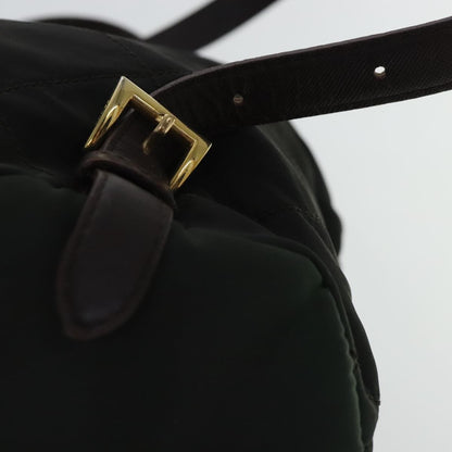 Prada Buckle Backpack Quilted Tessuto, GREEN, NYLON, Backpack
