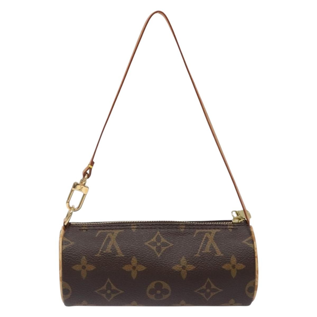 Louis Vuitton Papillon Pochette Monogram Canvas, BROWN, CANVAS, Handbag