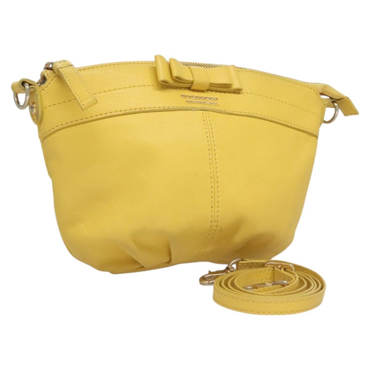 Burberry Blue Label shoulder bag Leather, YELLOW, LEATHER, Shoulder bag