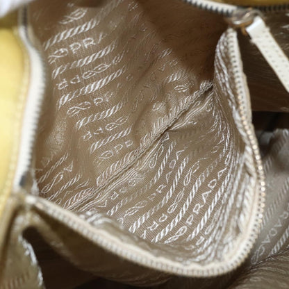 Prada Vintage Tote Tessuto, YELLOW, NYLON, Tote bag