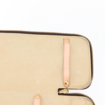 Louis Vuitton 5 Tie Case Monogram Canvas, BROWN, CANVAS, Clutche & pouche