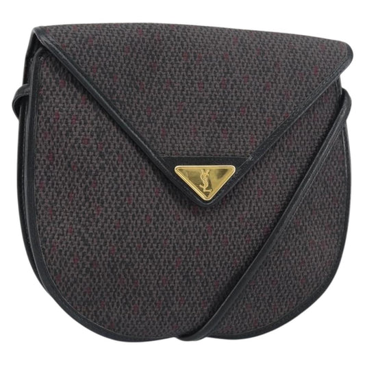 Saint Laurent Vintage Shoulder Bag PVC Leather, GRAY, PVC, Shoulder bag
