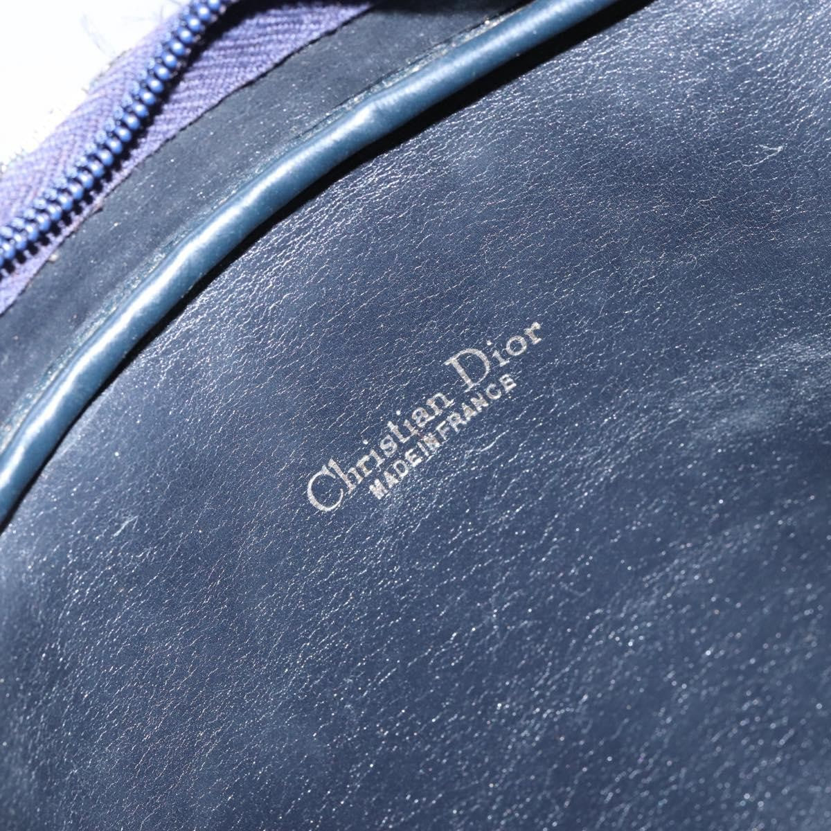 Christian Dior Vintage CD trotter Shoulder bag Canvas, NAVY, CANVAS, Shoulder bag