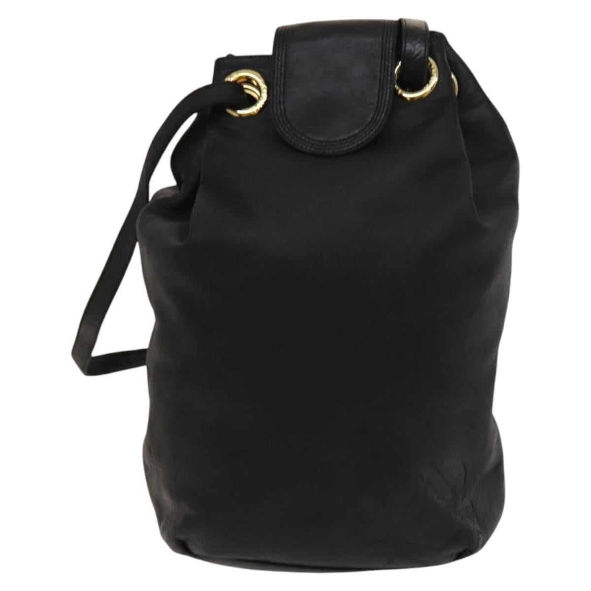Loewe Anagram Shoulder Bag Leather, Black, Leather, Shoulder Bag