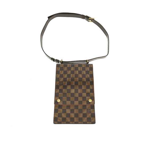 Louis Vuitton Portobello Messenger Damier, BROWN, CANVAS, Shoulder bag