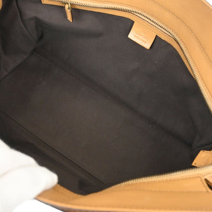 Gucci Blondie Satchel Leather, BROWN, LEATHER, Handbag