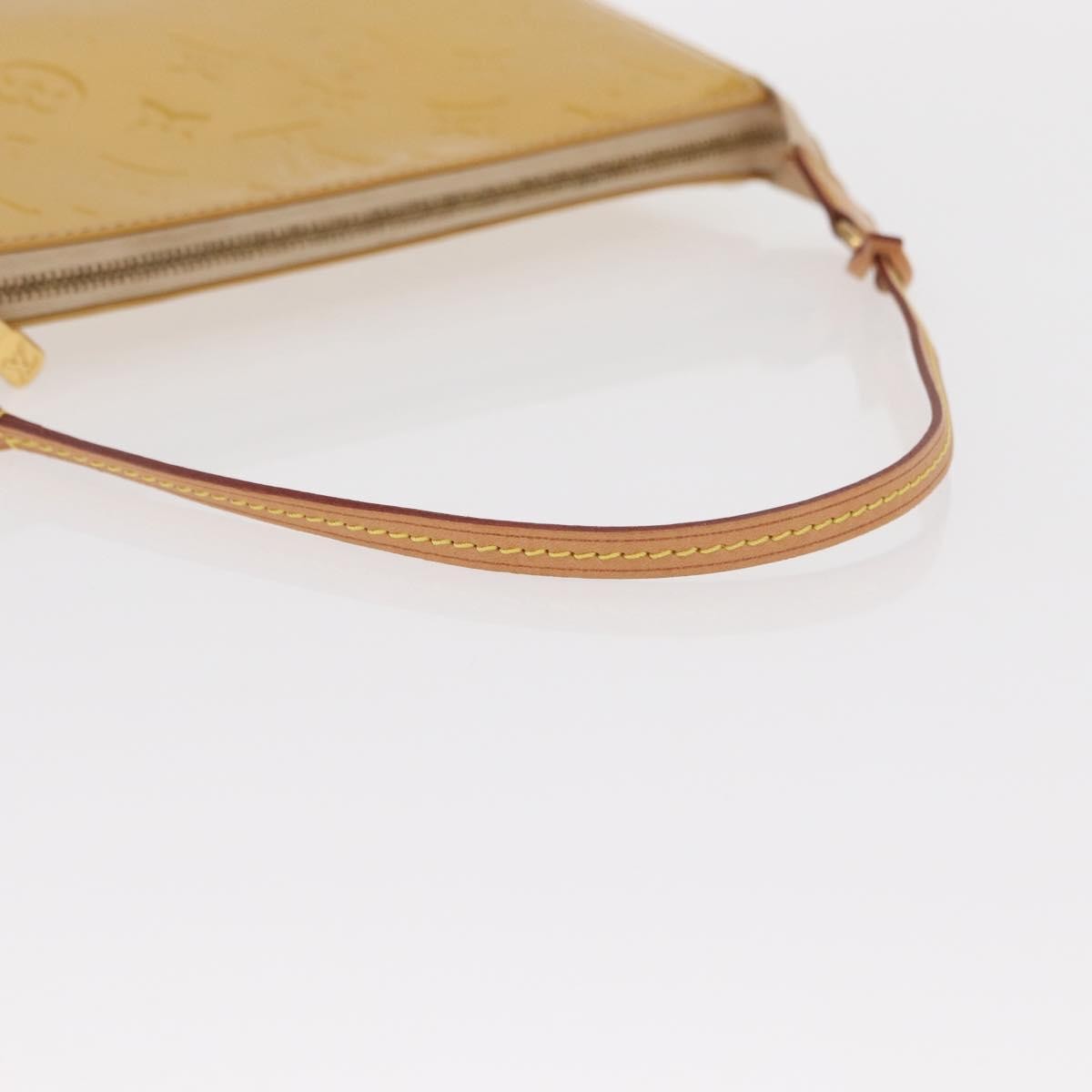 Louis Vuitton Pochette Accessoires NM Monogram Vernis, YELLOW, PATENT_LEATHER, Clutche & pouche