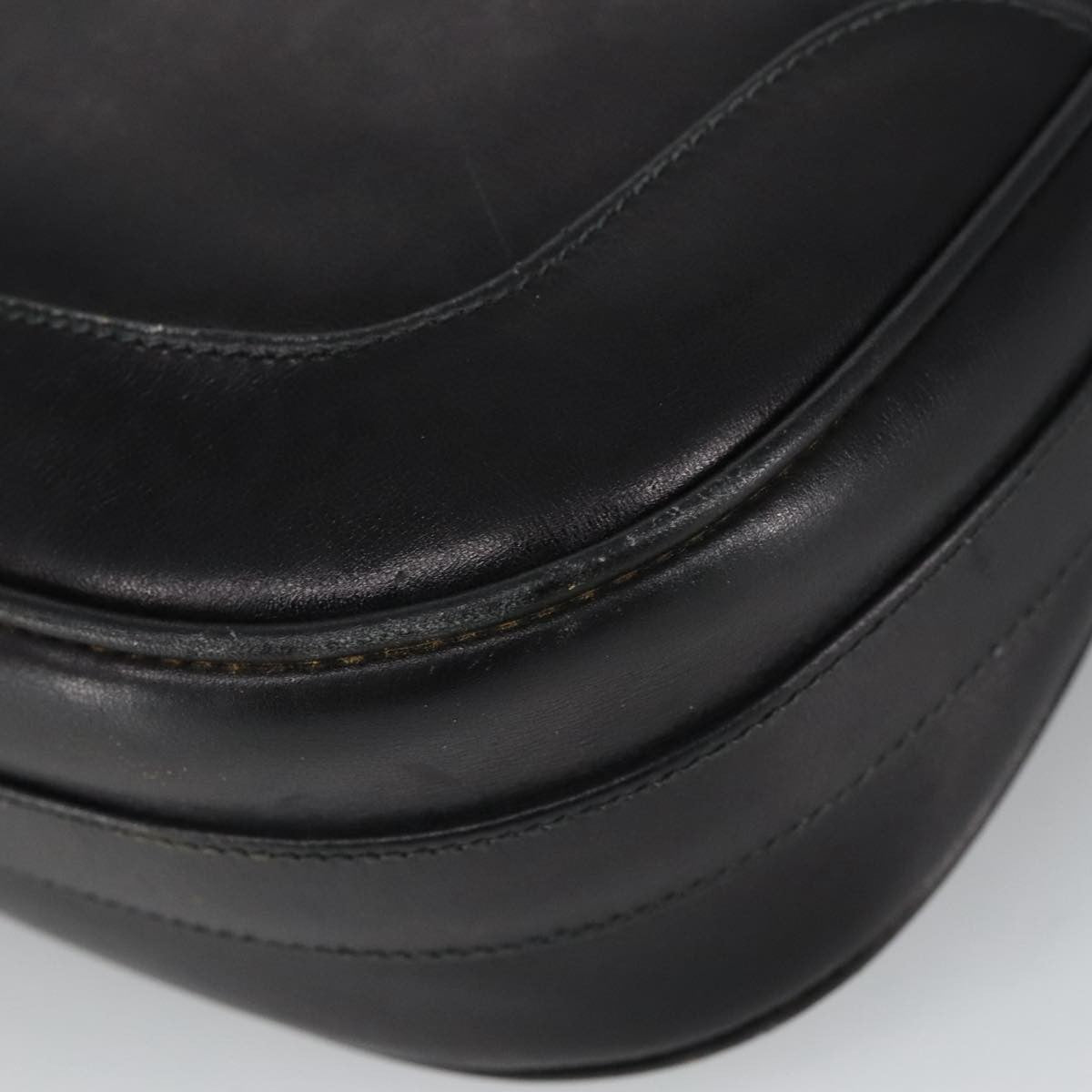Gucci Vintage Shoulder Bag Leather, BLACK, LEATHER, Shoulder bag