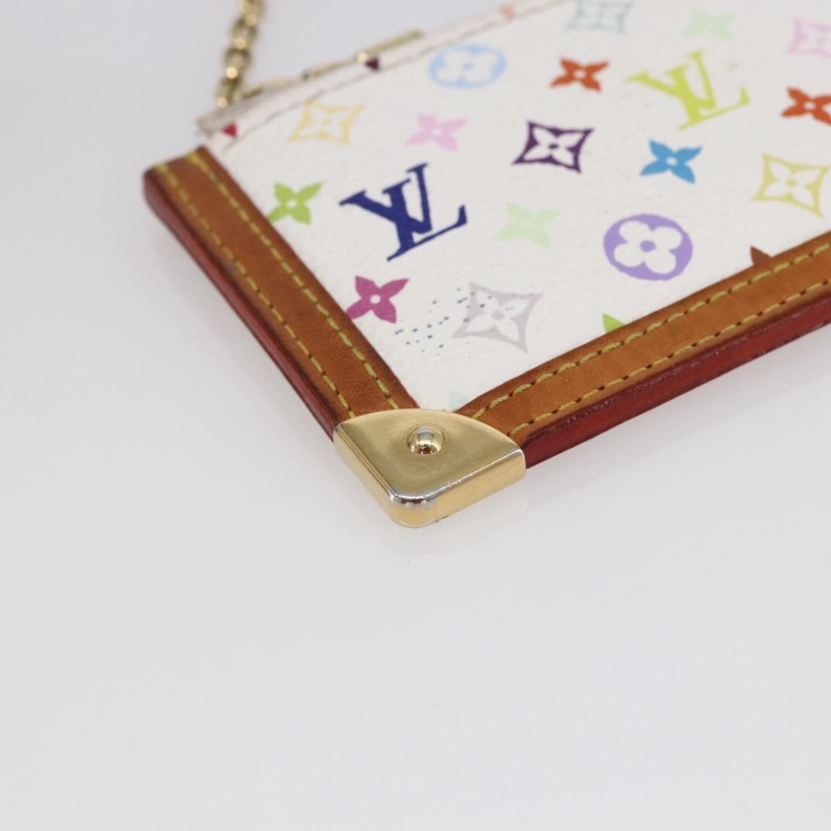 Louis Vuitton Pochette Clés Monogram Canvas, WHITE, CANVAS, Wallets