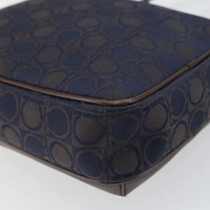 Salvatore Ferragamo Gancini Shoulder Bag Nylon, Navy, Nylon, Shoulder Bag