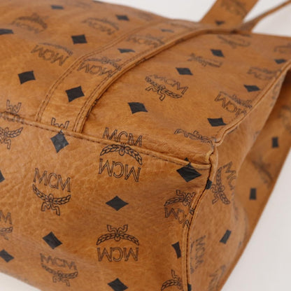 MCM Vintage Visetos Tote bag Canvas, BROWN, PVC, Tote bag