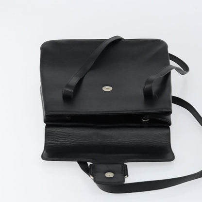 Salvatore Ferragamo Vala Shoulder Bag Leather, BLACK, LEATHER, Tote bag