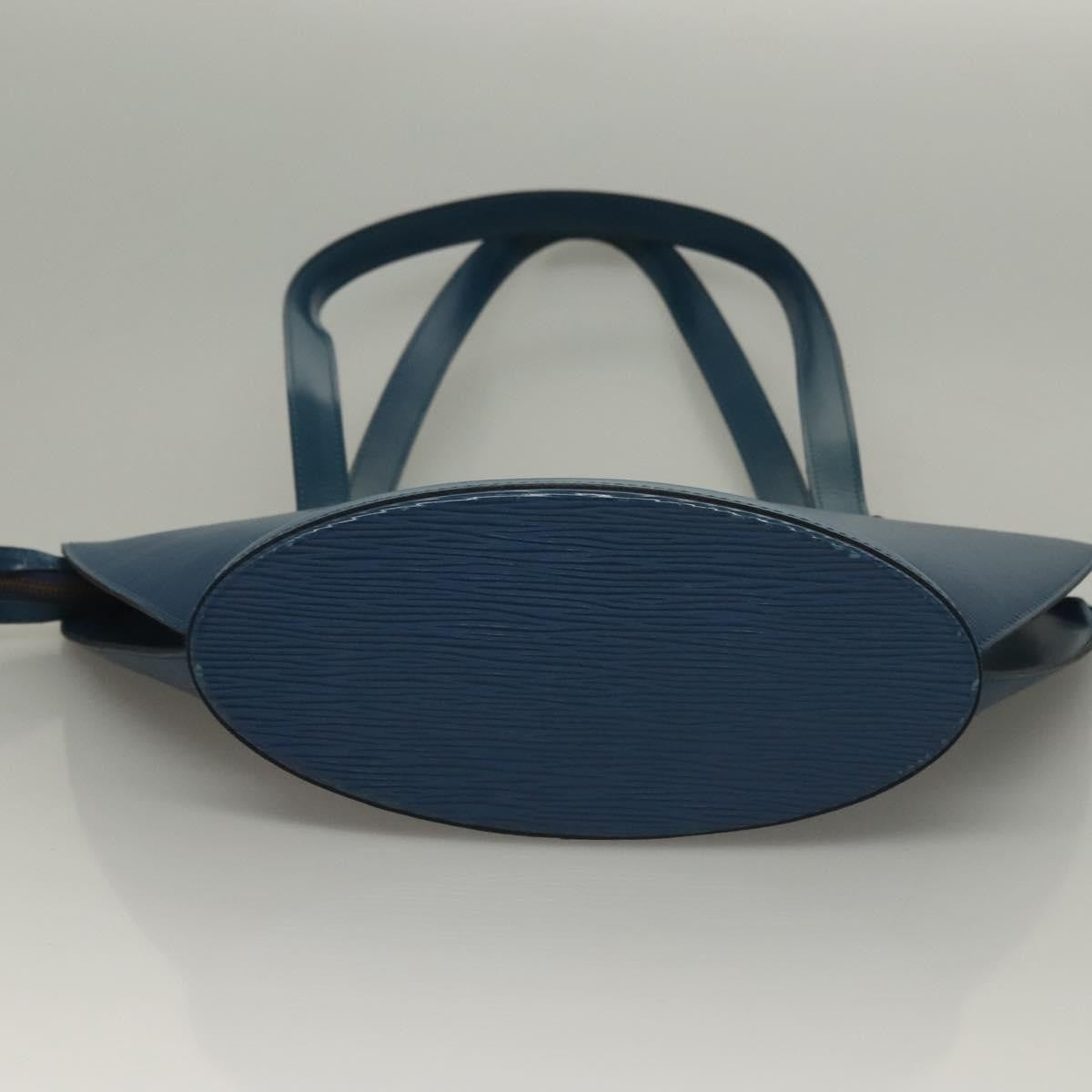 Louis Vuitton Saint Jacques Handbag Epi Leather, BLUE, LEATHER, Handbag