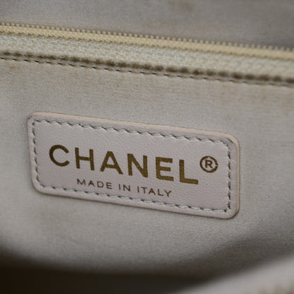 Chanel Grand Shopping Tote Quilted Calfskin, BEIGE, CALFSKIN, Shoulder bag