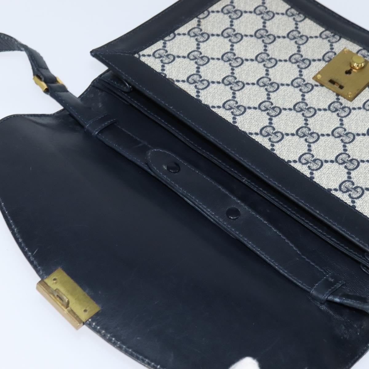 Gucci GG Supreme Messenger Bag GG canvas, NAVY, PVC, Shoulder bag