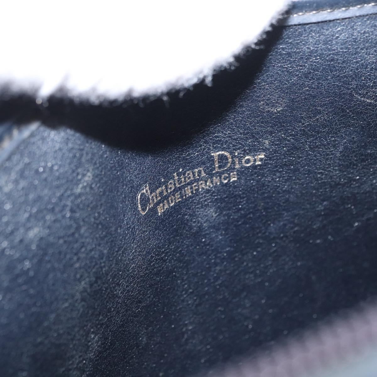 Christian Dior Vintage CD Trotter Handbag Canvas, NAVY, CANVAS, Handbag