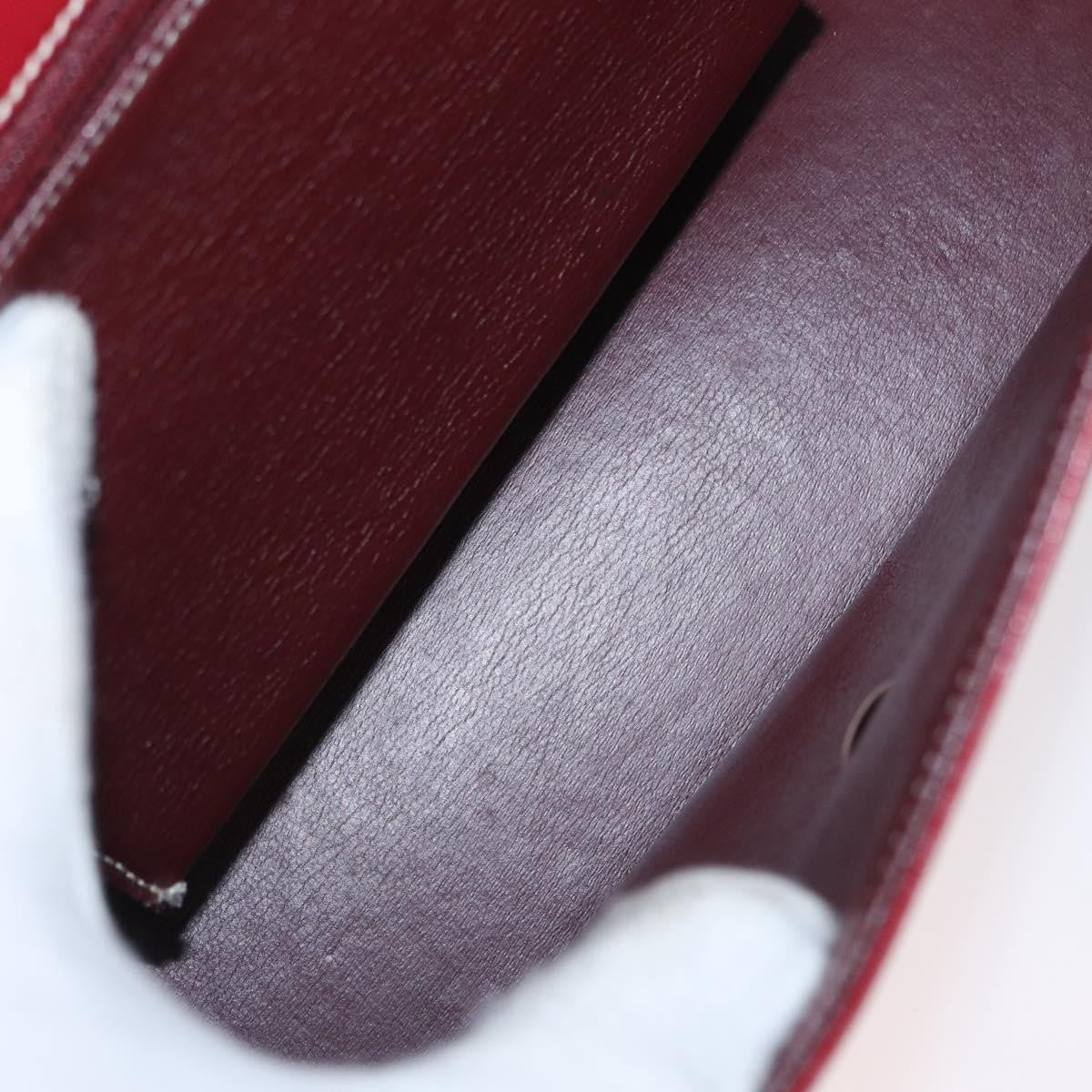 Christian Dior Vintage CD Logo Shoulder Bag Leather, RED, LEATHER, Shoulder bag