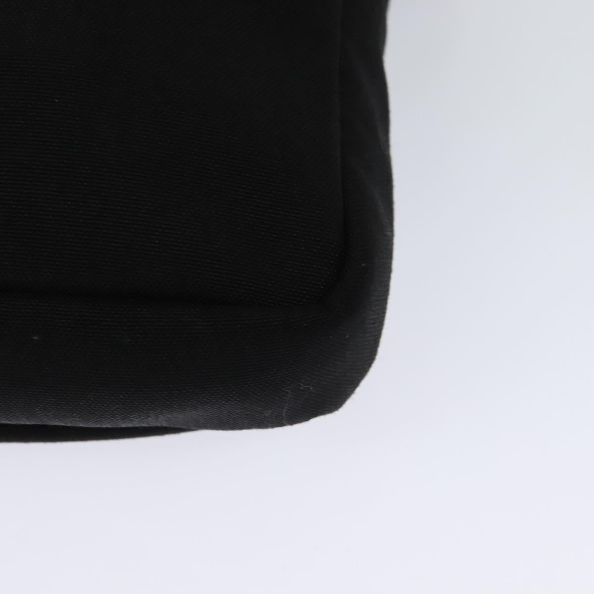 Saint Laurent Front Pocket Crossbody Bag Canvas, BLACK, CANVAS, Shoulder bag