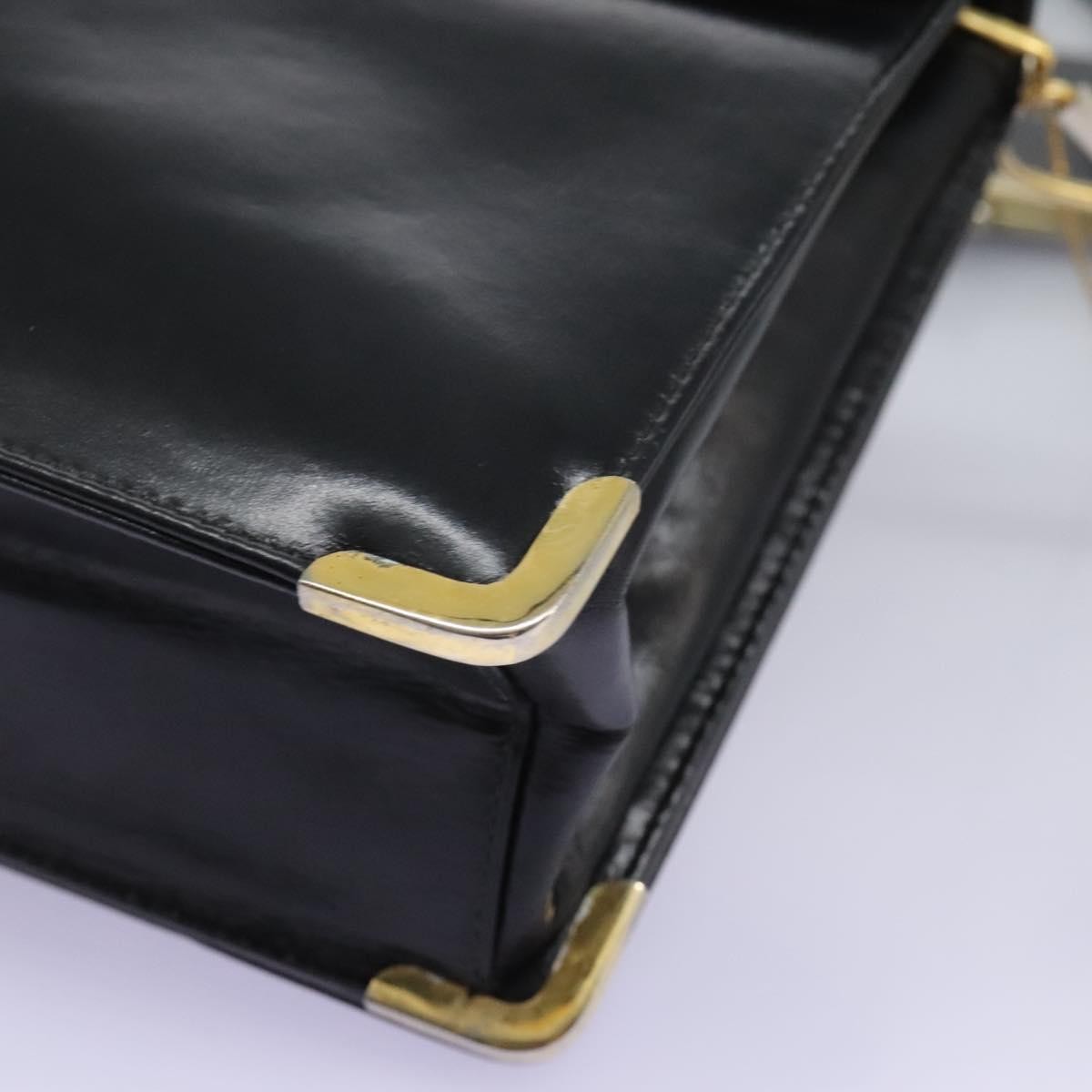 Christian Dior Vintage Shoulder Bag Leather, BLACK, LEATHER, Shoulder bag