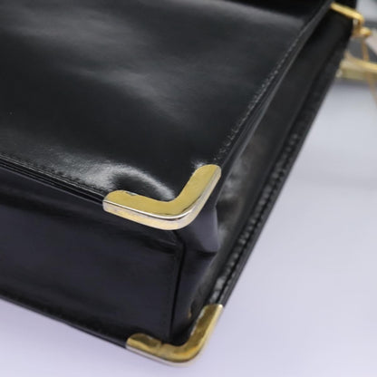 Christian Dior Vintage Shoulder Bag Leather, BLACK, LEATHER, Shoulder bag