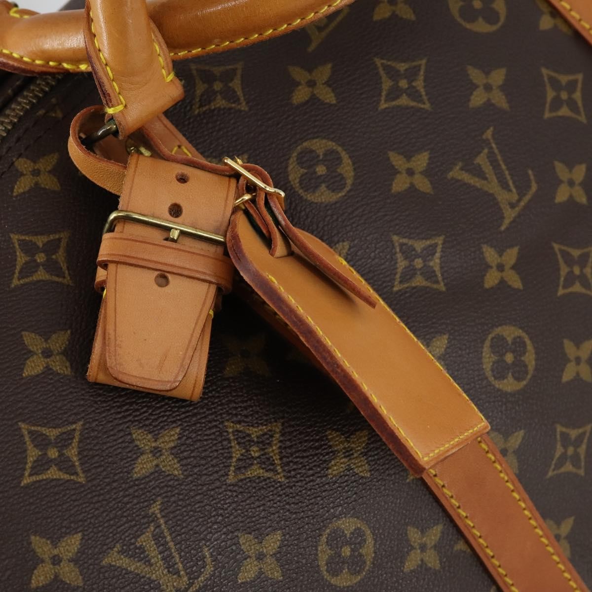 Louis Vuitton Keepall Bandouliere Bag Monogram Canvas, BROWN, CANVAS, Travel bag