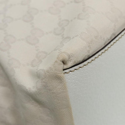 Gucci Web Zip Tote GG Canvas, WHITE, CANVAS, Tote bag
