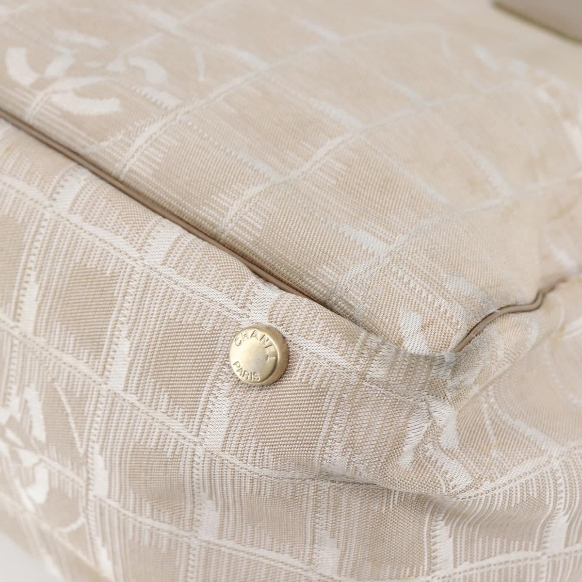 Chanel Travel Line Tote Nylon, BEIGE, NYLON, Tote bag