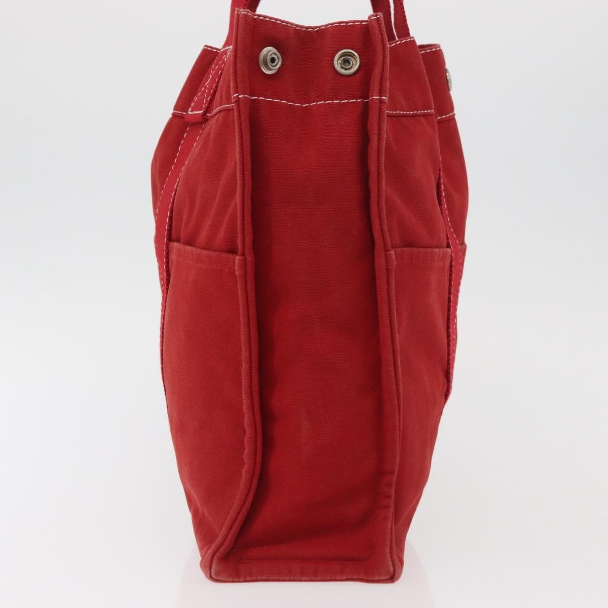 Hermes Fourre Tout Tote Toile, RED, CANVAS, Tote bag