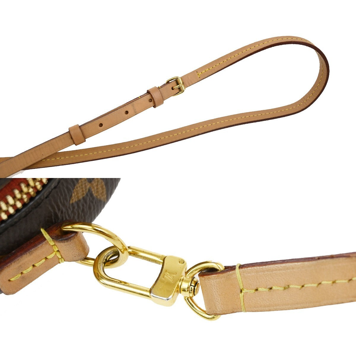 Louis Vuitton Deauville Handbag Monogram Canvas, BROWN, CANVAS, Handbag