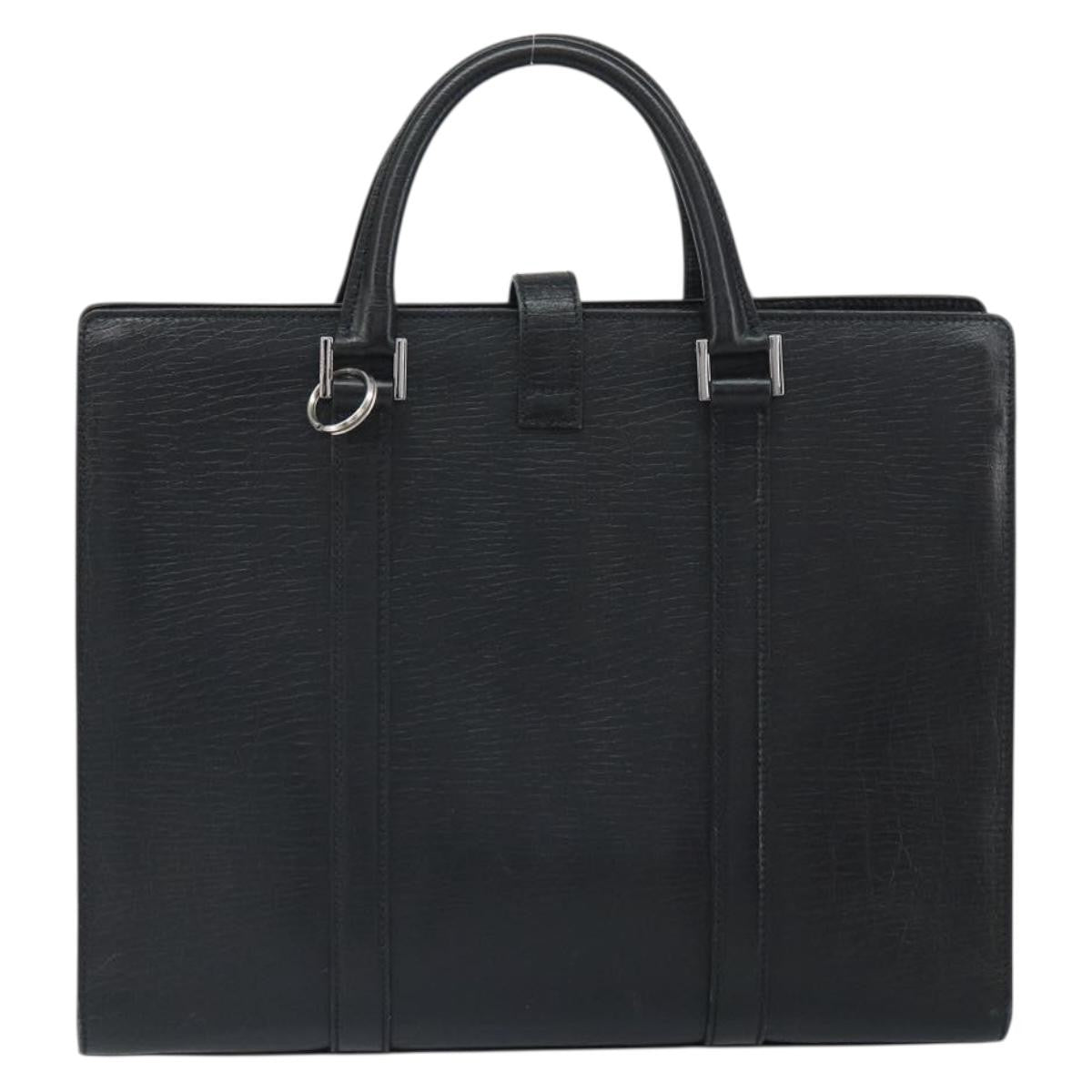 Gucci Vintage Handbag Leather, BLACK, LEATHER, Handbag