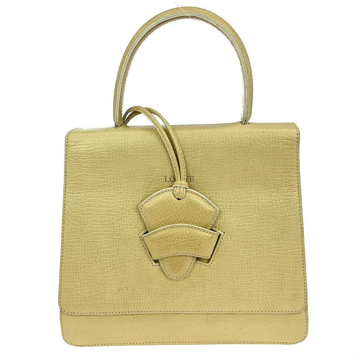 Loewe Barcelona Shoulder Bag Leather, ECRU, LEATHER, Handbag
