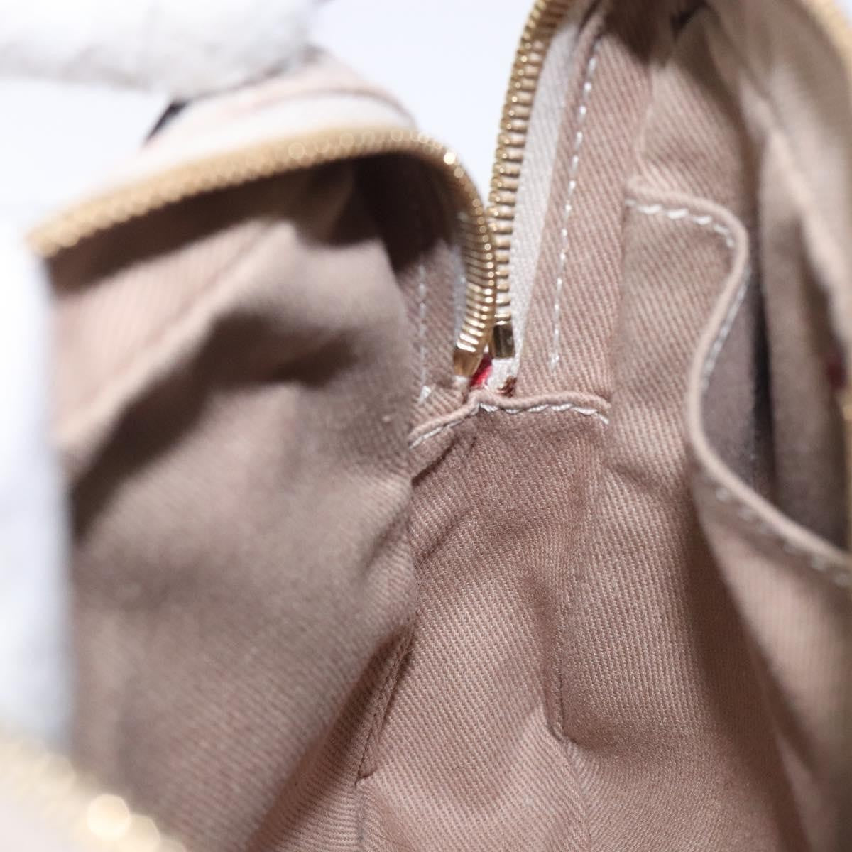 Celine Vintage Macadam Shoulder Bag Canvas, BEIGE, CANVAS, Shoulder bag