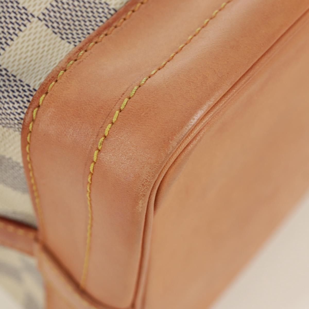Louis Vuitton Noe Handbag Damier, Beige, Canvas, Shoulder Bag