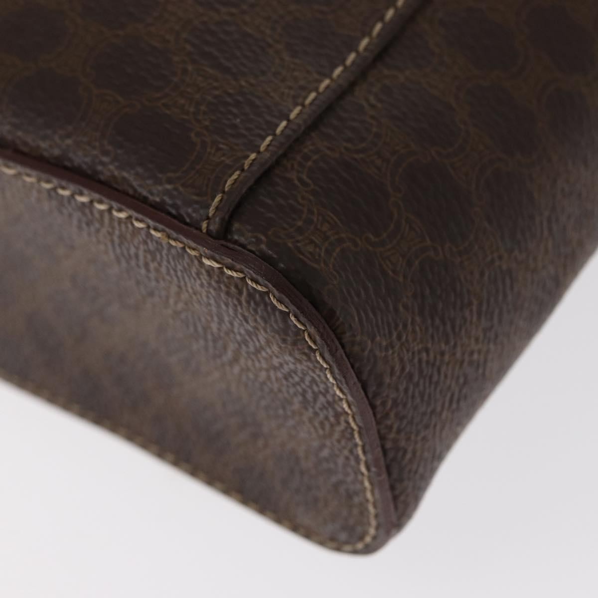 Celine Macadam Vanity Bag Canvas, BROWN, CANVAS, Handbag