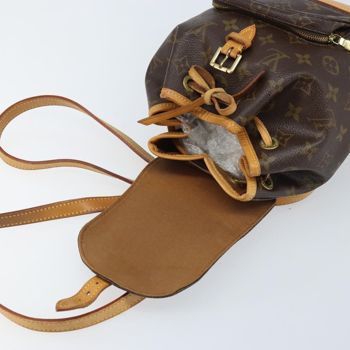 Louis Vuitton Vintage Montsouris Backpack Monogram Canvas, Brown, Canvas, Handbag