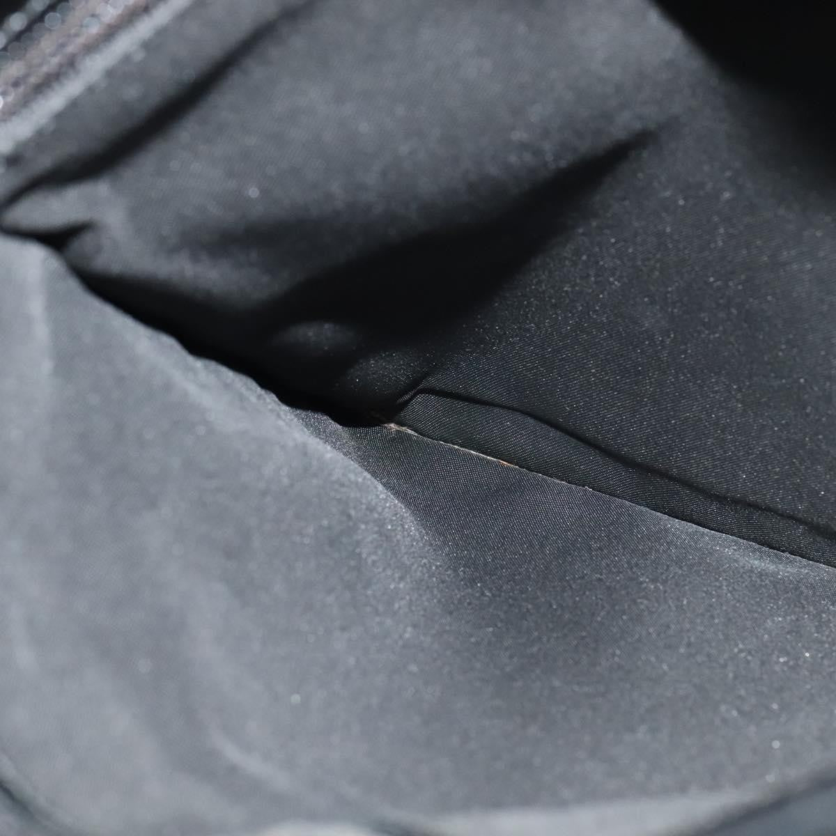 Gucci Vintage Flat Messenger Bag GG Canvas, BLACK, CANVAS, Shoulder bag