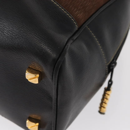 Loewe Velazquez Tote bag suede and leather, BROWN, SUEDE, Handbag