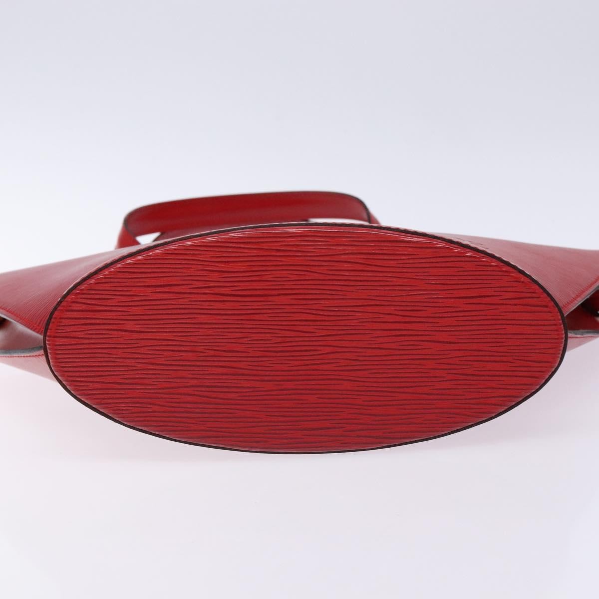 Louis Vuitton Saint Jacques Handbag Epi Leather, RED, LEATHER, Handbag