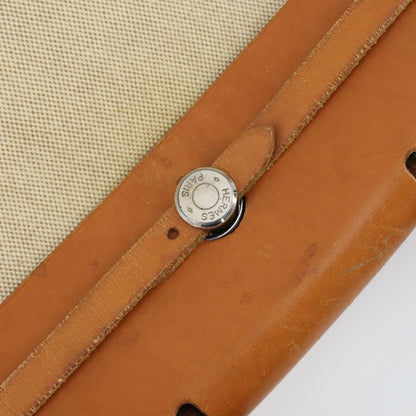 Hermes Herbag A Dos Backpack Toile, BEIGE, CANVAS, Backpack