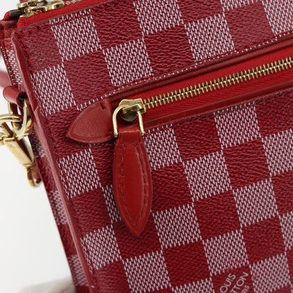 Louis Vuitton Modul Handbag Damier Couleurs, RED, CANVAS, Clutche & pouche