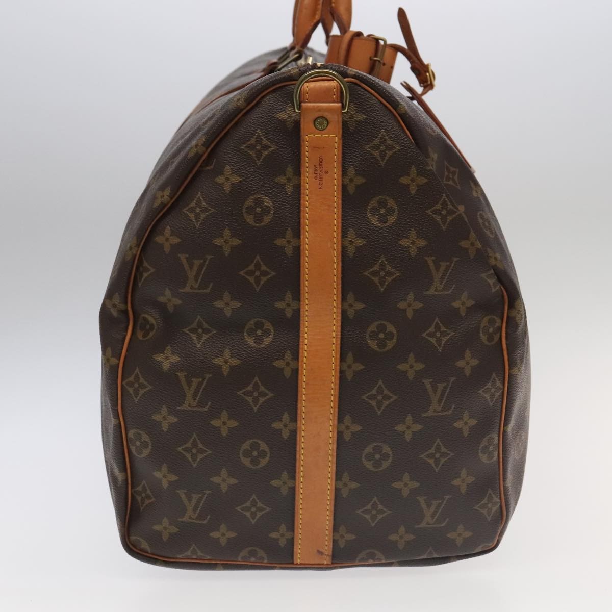 Louis Vuitton Keepall Bandouliere Bag Monogram Canvas, BROWN, CANVAS, Travel bag