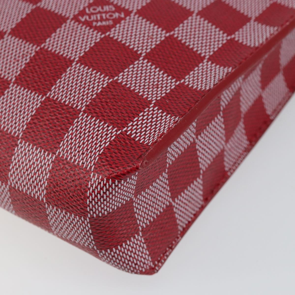 Louis Vuitton Modul Handbag Damier Couleurs, RED, CANVAS, Clutche & pouche