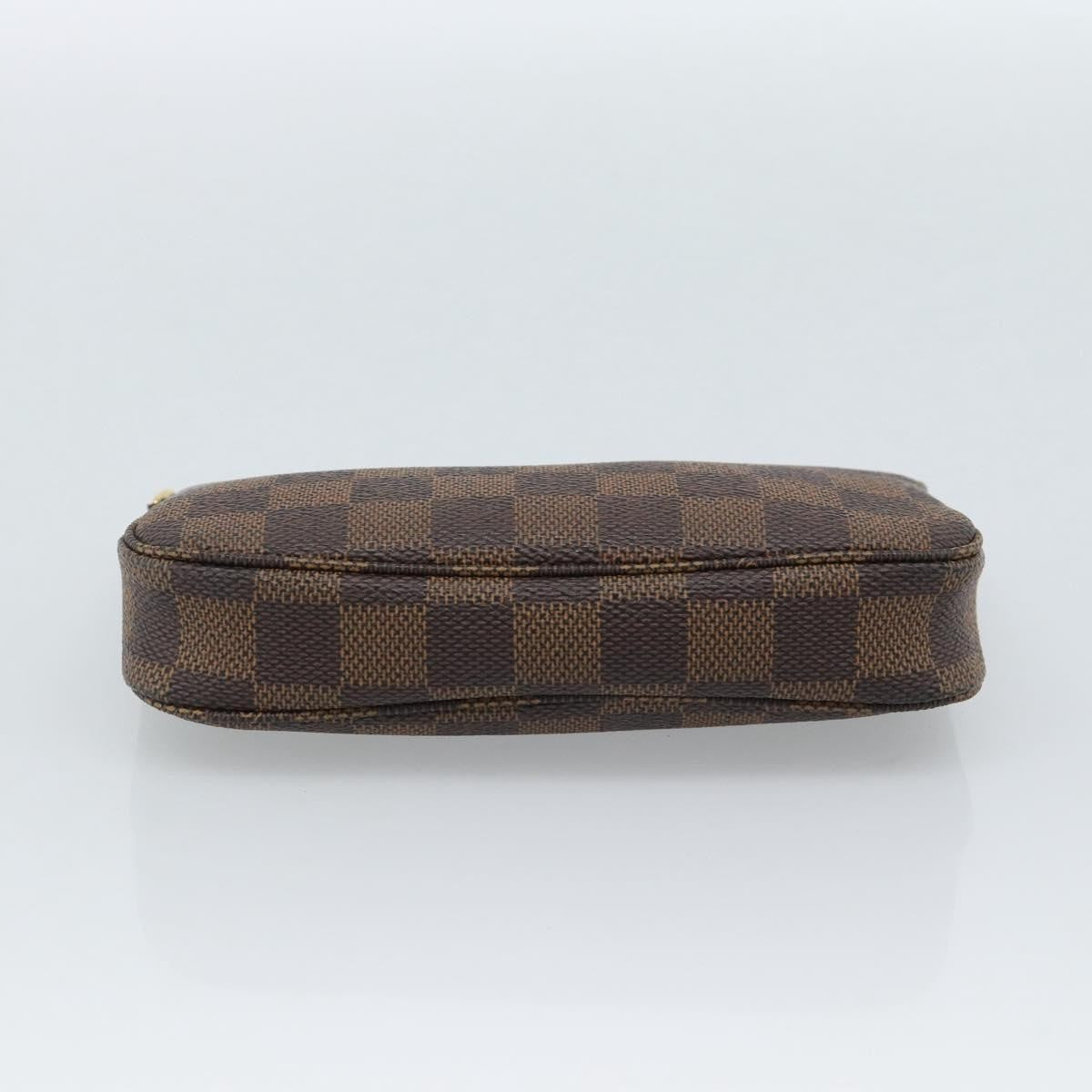 Louis Vuitton Mini pochette accessoires Damier Canvas, Brown, Canvas, Clutch