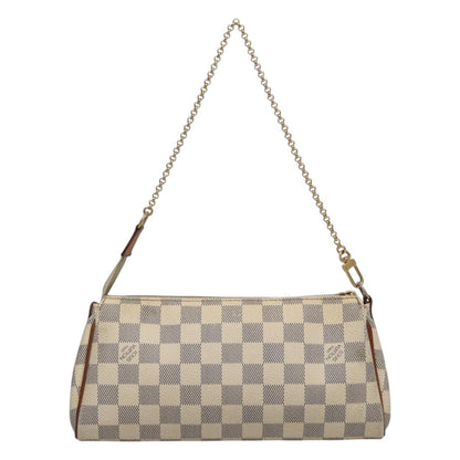 Louis Vuitton Eva Handbag Damier, BEIGE, CANVAS, Shoulder bag